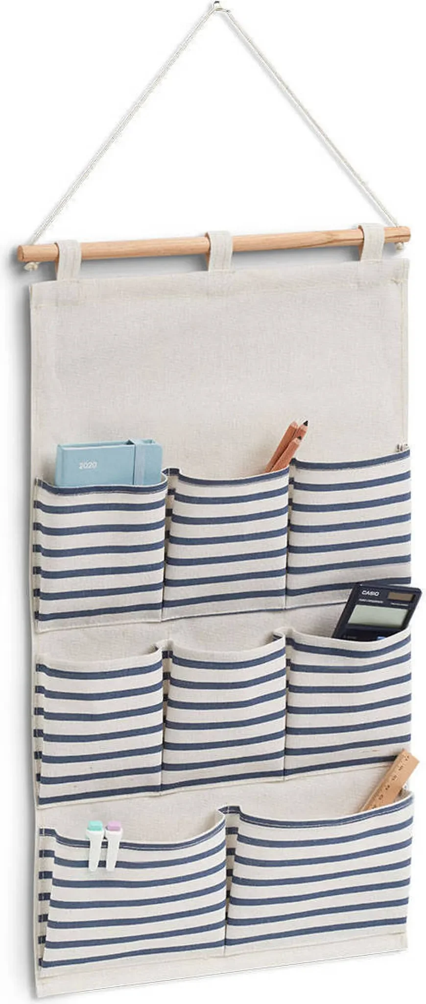 Hängeaufbewahrung mit 8 Fächern – 35 x 60 cm, Stripes Schmuckaufbewahrung Zeller